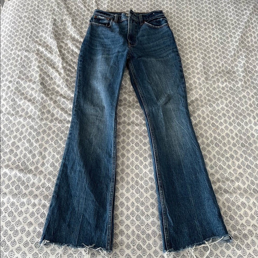 Abercrombie and Fitch ‘ 70s vintage flare jean ultra high rise’